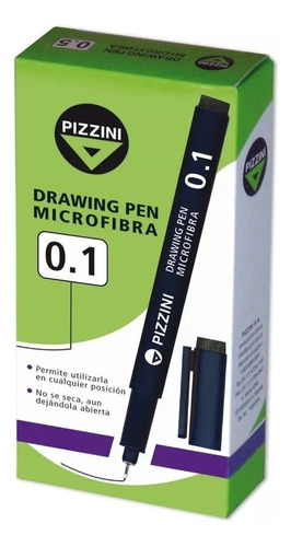 Estilografo Microfibra Pizzini 0.1mm Para Dibujo Técnico X12