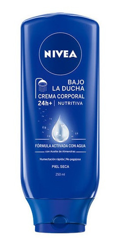 Crema Corporal Nivea Bajo La Ducha Milk Nutritiva 250 Ml