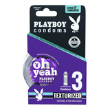 Condones De Látex Playboy Texturizados 3 Condones