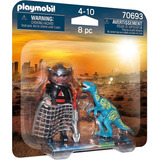 Playmobil Pack Dúo Dinosaurio Velociraptor Y Saqueador 70693