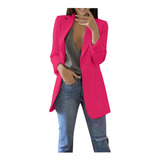 Chaqueta Tipo Blazer I Formal Para Mujer, A Prueba De Viento