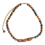 Choker Gargantilha 40cm Tamanho Ajustável Em Pedra Natural