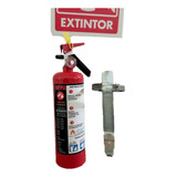 Extintor Pqs Capacidad 2kg Con Soporte Y Carta Responsiva