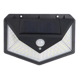 Luz Solar Recargable Para Jardín V 136 Lights, De Tres Lados