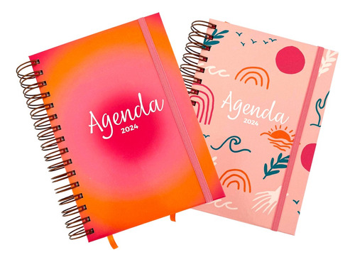 Agenda Diaria Ariane Anillada Tapa Dura Combo X2