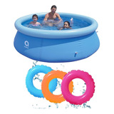 Stats Sports Alberca Piscina Inflable Circular 2.40 M X 63