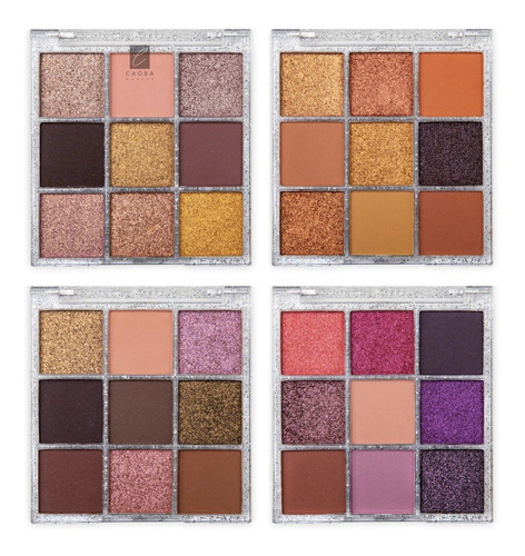 Combo X4 Paletas De Sombras Ojos Astros Palette Dapop 