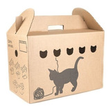 Caja Transportadora De Cartón Plegable Para Gatos