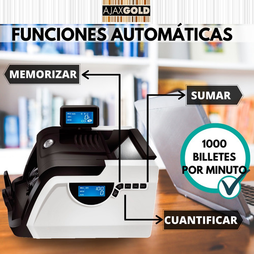 Contadora De Billetes Máquina Cuenta Dinero Detector Falsos