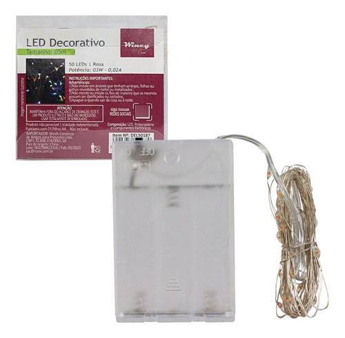 Fio Decorativo Fada Led Decoração Cordão De Luz 5 Metros 