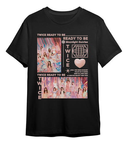 Camiseta Basica Twice Ready To Be Moonlight Sunrise Kpop