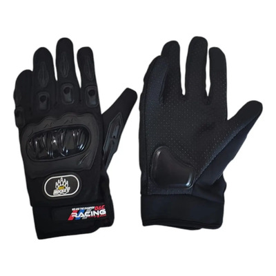 Guantes De Motociclista D&c Rocket Con Touch Negro Talla Ext Talla XL | Envío gratis