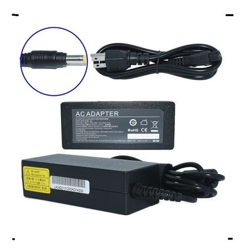 Cargador Acer 65w Punta Amarilla 18.5v 3.5a 4.8x1.7 S0