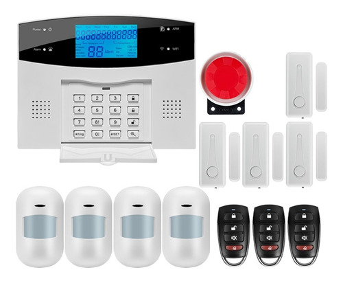 Alarma De Seguridad Táctil Inalámbrica Y Cableada Wifi Gsm