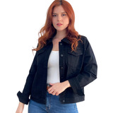 Chaqueta Mezclilla Mujer Oversize Celeste