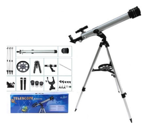 Telescópio Refrator 525x Kit Completo Luneta Profissional