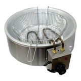 Fritadeira Elétrica Em Inox Tacho De Alumínio 1600w 220v 3l