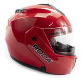 Casco Moto Abatible Revenge Talla L Rojo Roda