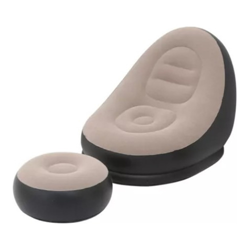 Sofá Tumbona Silla Inflable Reposa Pies Puff X L + Inflador
