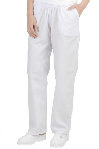 Pantalon Blanco Carniceria C/bolsillos Unisex