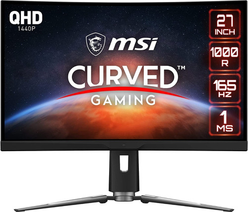 Msi Artymis 273cqr Monitor Gamer Curvo Wqhd Va 165hz 27''