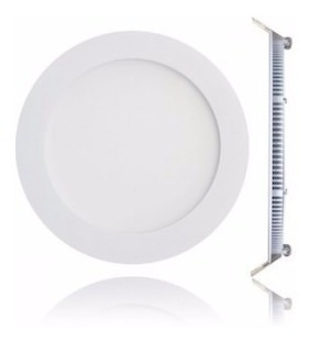 Foco Panel Led 12w Redondo Embutido Luz Calida Y Fria