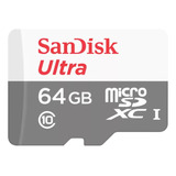 Tarjeta De Memoria Sandisk Sdsquns-064g-gn3ma  Ultra Con Adaptador Sd 64gb