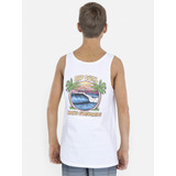 Polera Jack Hb Pier Tank Juvenil Blanco Rip Curl