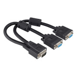 Cable Adaptador Splitter Vga Macho A 2 Hembra Duplica Imagen