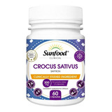 Crocus Sativus 300 Mg 60 Capsulas Sunfood Sabor Without Flavor