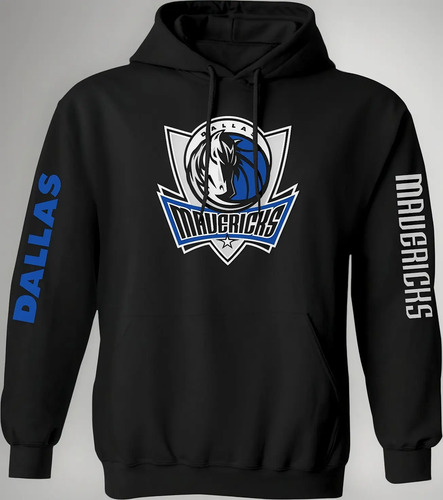 Sudadera Estilo Basketball Dallas Mavericks Estampado Vinil