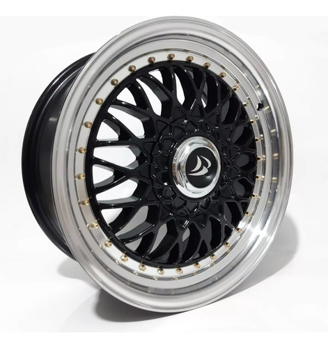 Roda Aro 15x6 Bbs 4x100/108 Brw 900 / Valor Unitário Cor Preto Diamante 4x100/4x108