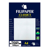 Papel Telado A4 Filipaper Classics 180g 50 Folhas Branco