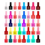 Kit 30 Esmaltes Em Gel Acrigel Unhas Uv Led Tons Sortidos 