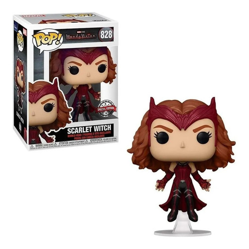 Funko Pop Scarlet Witch Wanda Wandavision 828 Exclusivo Marv