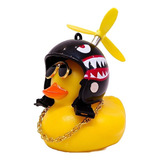 Patito Decorativo Con Casco Auto Camioneta Moto Bici 