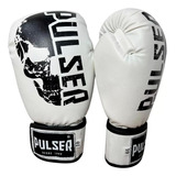 Luva Muay Thai Boxe Kickboxing Cinza Cavera Pulser Fight Pro