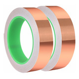 2 Pack Copper Foil Tape 1 X65ft Double Sided Conductive Cond