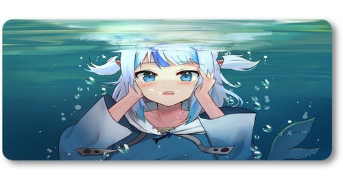 Mousepad Xxl 80x30cm Cod.535 Anime Hololive Gawr Gura