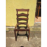 Cadeira Usada De Madeira Antiga Sem Estofado Imbuia