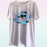 Stitch Remera Blanca