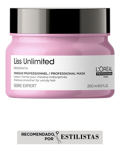 Mascarilla L'oréal Professionnel Liss Unlimited 250 Ml