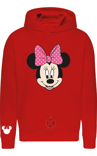 Poleron Minnie Mouse - Ratoncita - Disney - Full Color - Dibujos Animados - Raton - Estampaking