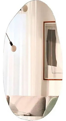 Espelho Orgânico Com Led À Pilha Decorativo 1,30x45 