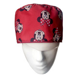 Gorro Quirúrgico Antifluido Doble Faz Minnie Rojo