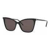 Lentes De Sol - Saint Laurent Sl 384 Negro - Gris 55-16-145 