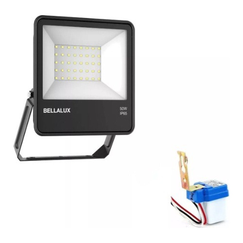 Reflector Led 50w Bellalux Frío + Fotocelula Sica Sunshine