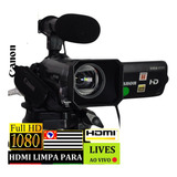 Filmadora Canon Hf-20 Full Hd Entrada Para Microfone E Fones