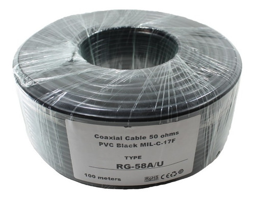 Cable Rg-58 A/u 100 Metros