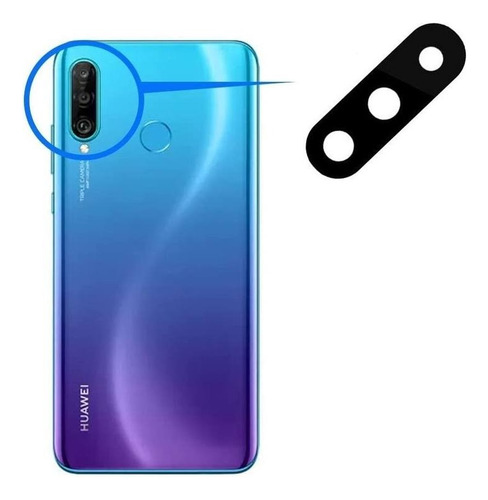 Lente Cámara Repuesto Huawei P30 Lite Incluye Adhesivo 